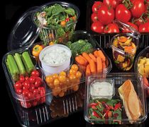 Plastic food trays 16